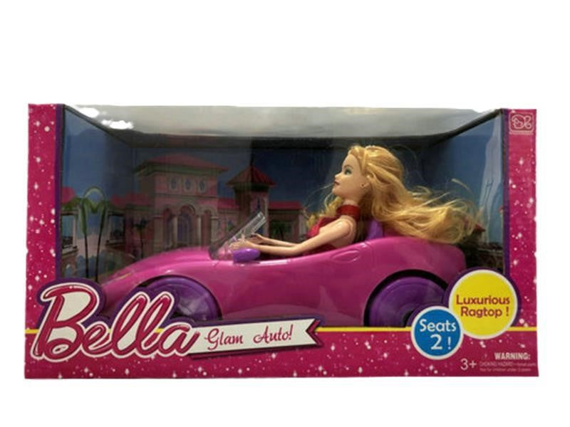 MUÑECA tipo BARBIE EN CARRO